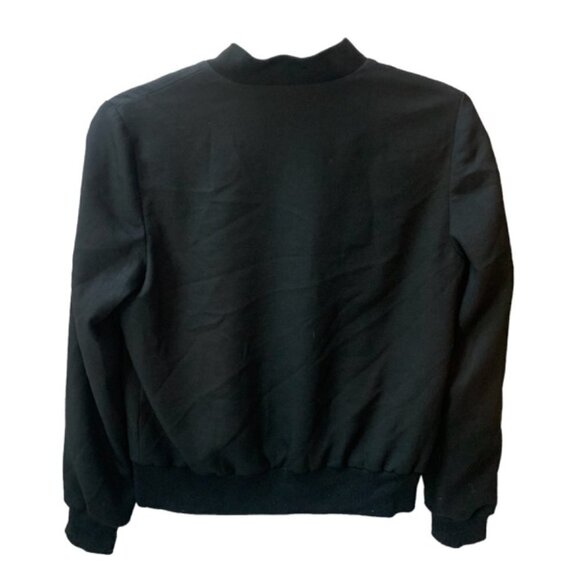 Aritzia Wilfred  Black Poussin Bomber Jacket S - Picture 6 of 14